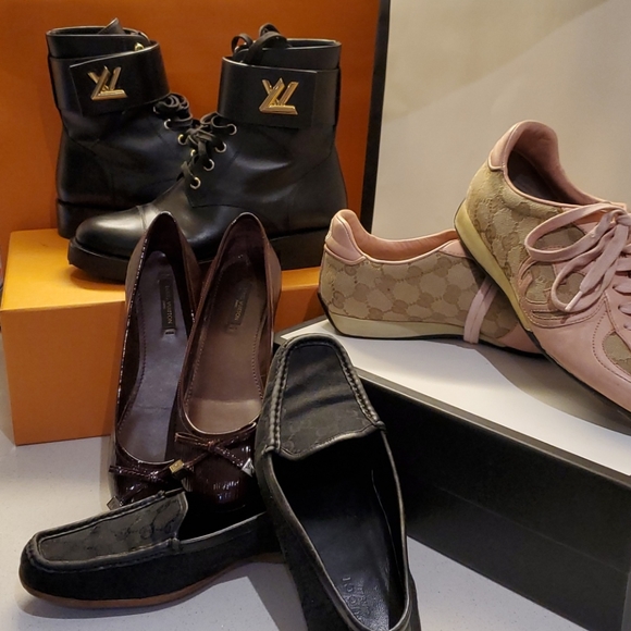 2 LOUISVUITTON & 2 GUCCI = 4 PAIRS - Picture 2 of 13